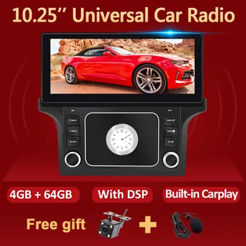 Eunavi 2 Din Android 10 auto-Rádio Leitor Multimédia para todos os carros BMW Benz, VW, Ford, Toyota, Honda 4G 64G GPS 8Core DSP Carplay USB