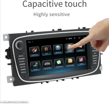 Rádio 2din de Navegação GPS para o Ford Focus, Mondeo Galaxy S - max c - max 4G de Áudio, Rádio Estéreo Unidade de Cabeça