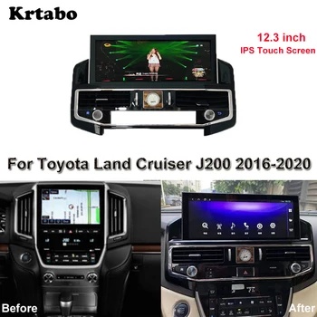 Android Rádio Octa Core, 4G de RAM Para Toyota Land Cruiser J200 2016-2020 Carro GPS Navi Multimédia Player Estéreo HD Tela de Toque