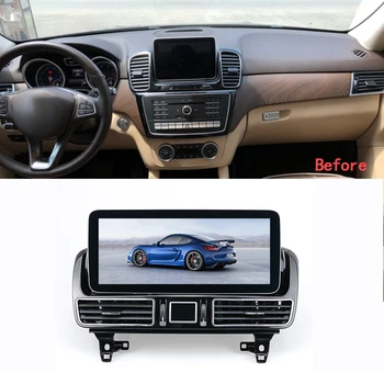 12.3 polegadas Touch Screen Carplay Canbus Android Para automóvel Benz GLE GLS W166 500 250 350 Rádio do Carro da Tela de Navegação GPS Chefe da Unidade de